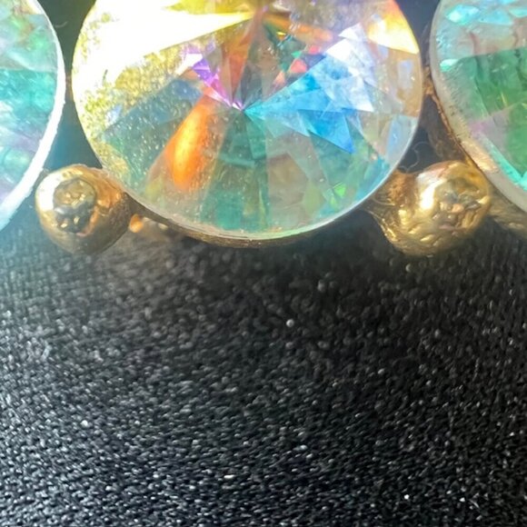 Vintage Weiss Aurora Borealis Rhinestone Brooch – Mid-Century Sparkle - Picture 13 of 17